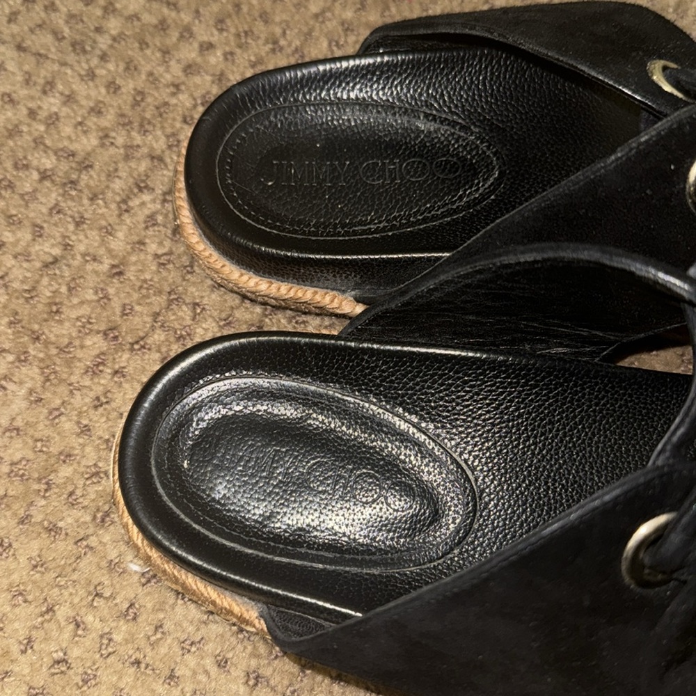 Jimmy Choo Nixon Suede Slides - Picture 4 of 5